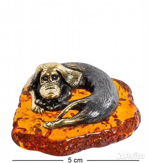 Фигурка Спящий малыш (янтарь)