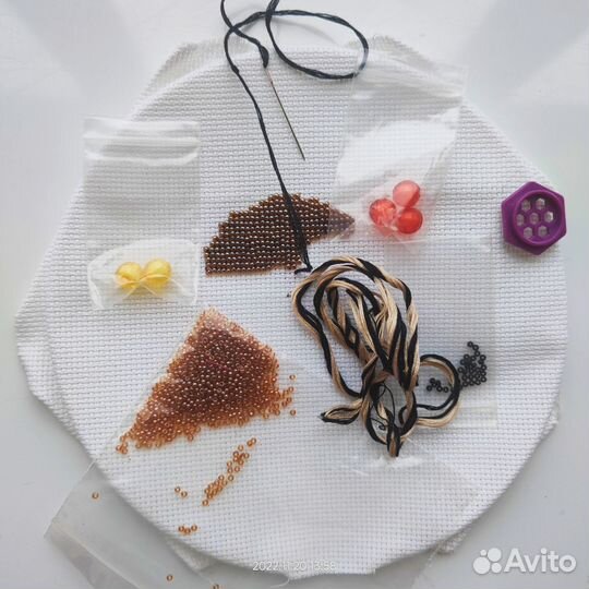 Набор для вышивания бисером Ежик riolis