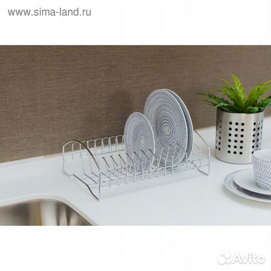 Сушилка для посуды Доляна, 28,52010 см, цвет хром