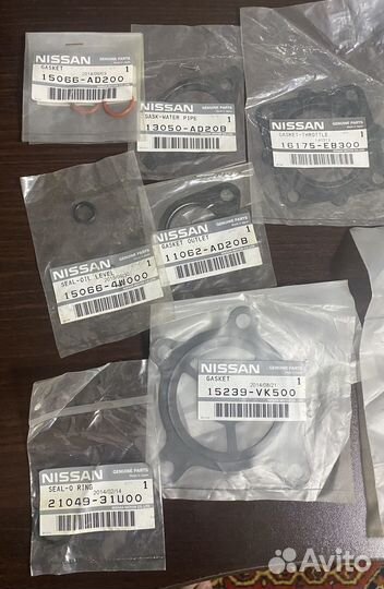 Запчасти на Ниссан, сальники, прокладки