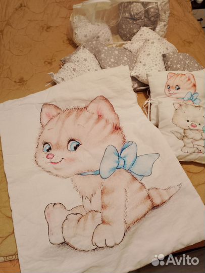 Подушки-бортики и одеялко