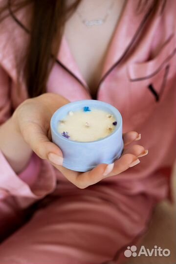 Массажная свеча в гипсе 75 мл