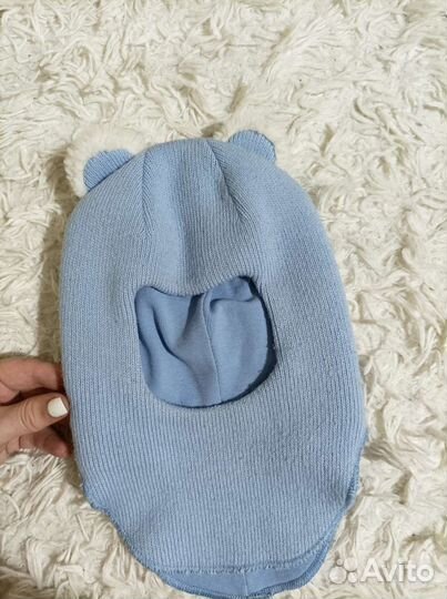 Шапка шлем с ушками возраст 1-3 года