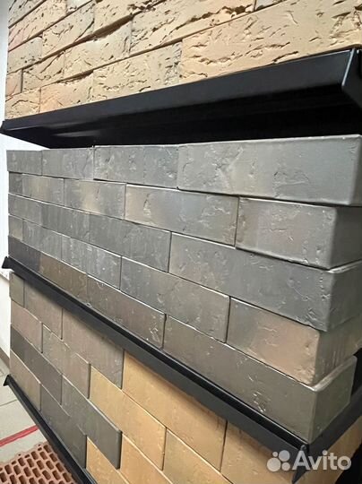 Лицевой кирпич баварская кладка рифленый Браер 1нф