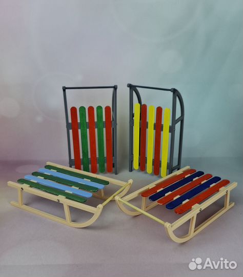 Игровой набор для кукол Санки