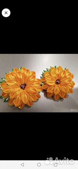 Банты заколки зимняя тематика