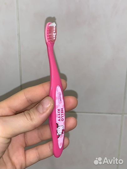 Щетка зубная детская новая hello kitty