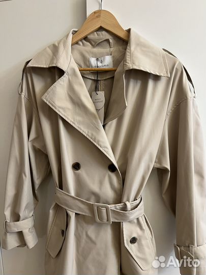 Плащ тренч stradivarius