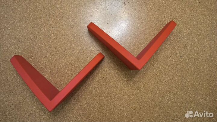 Полка навесная IKEA красный 2 шт