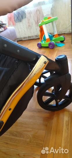 Коляска 2 в 1 эко кожа Peppy Indie