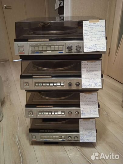 Проигрыватели винила Вега-108С-109С+Колонки.(Б/у.)