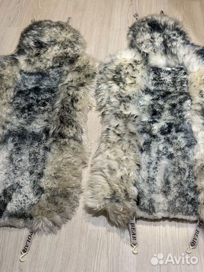 Меховые накидки на сидения в машину из овчины