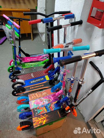 Самокаты двухколесные в ассортименте