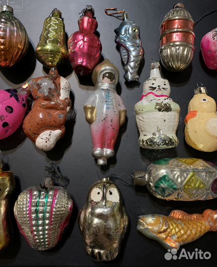 Елочные игрушки СССР Большой лот в реставрацию