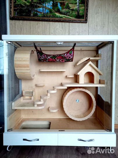 Клетка, витрина для шиншилл, дегу и др. грызунов