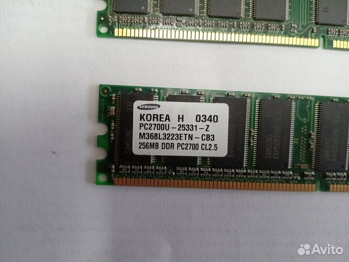 Оперативная память 256 MB PC 133