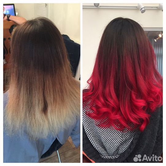 Окрашивание амбре, шатуж, балояж