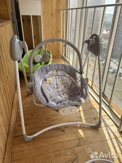 Детские качели шезлонг