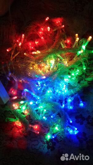 Светодиодные Гирлянды. Водопад. Дождь. Шторы.Занав