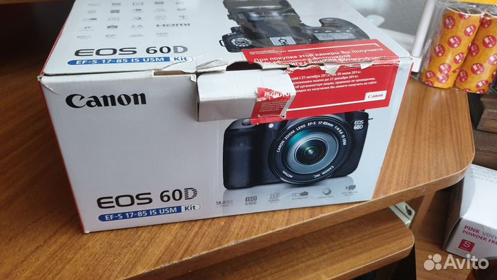 Коробка от фотоаппарата canon 60d