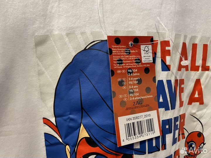 Футболки 2 шт новые Lady Bug