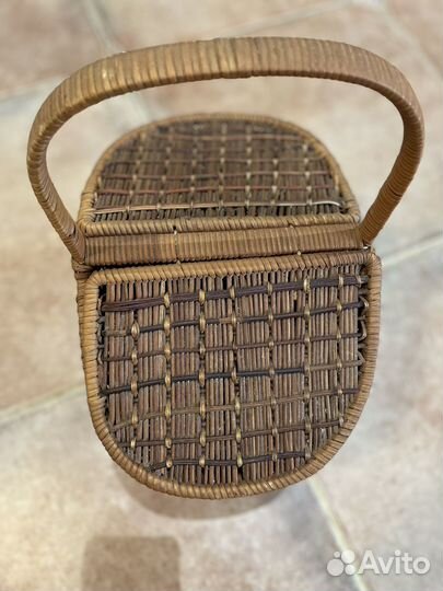 Корзина плетеная для пикника/хранения/фотосессий