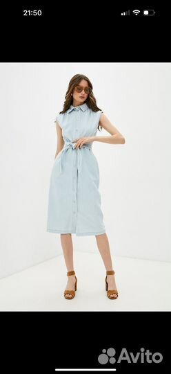 Джинсовое платье love republic