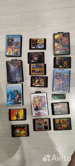 Картриджи для sega mega drive 2