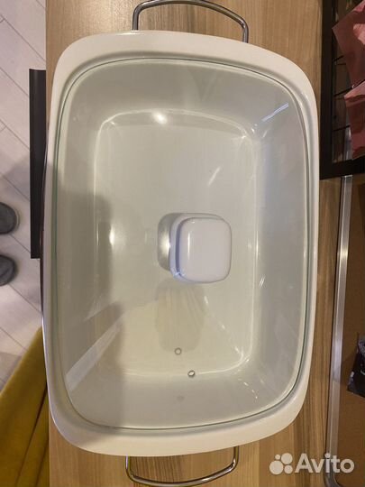 Мармит керамический со стеклянной крышкой