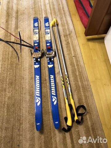 Лыжи беговые для ребенка 4-6 лет (комплект)