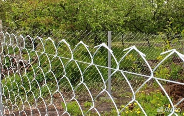 Сетка рабица оцинкованная d 2,0 оцинкованная 55Х55