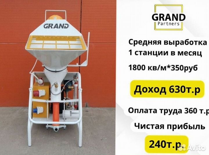 Штукатурная станция с заказами