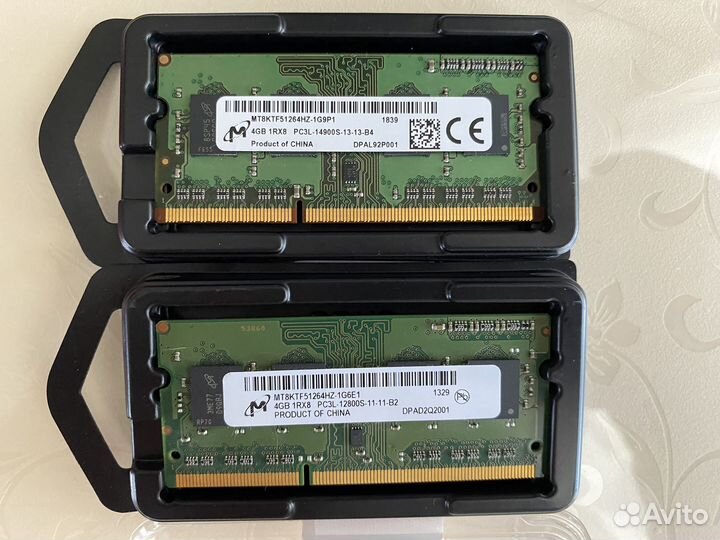 I5 3210m, ddr3 4+4 Гб Micron