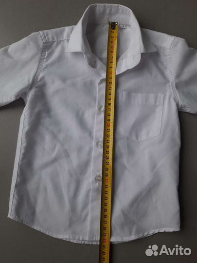 Рубашка белая для мальчика 92- 98 см, 3 года