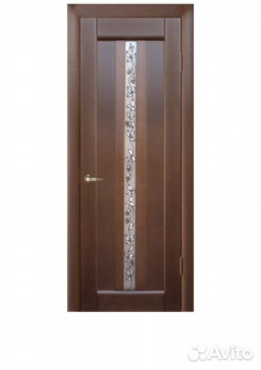 Двери из массива бука, цвет орех 2000*900