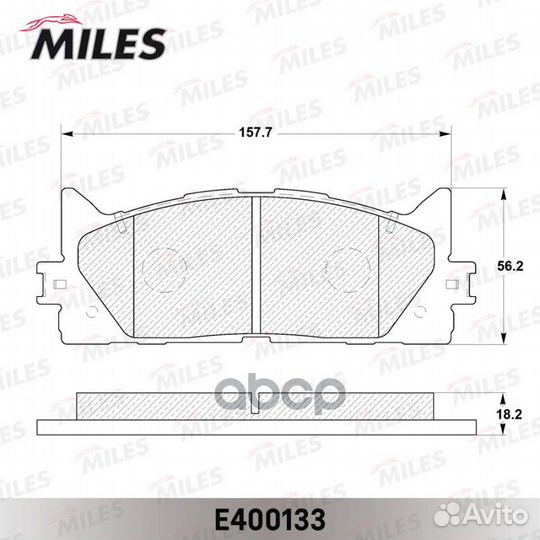 Колодки тормозные toyota camry V40 06/V50 11