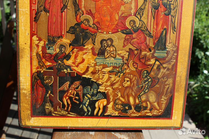 Старая икона Единородный Сыне 31*26 живопись