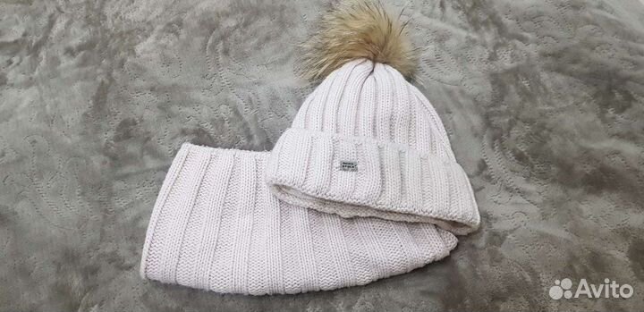 Шапка и снуд для девочки, 9-10 лет