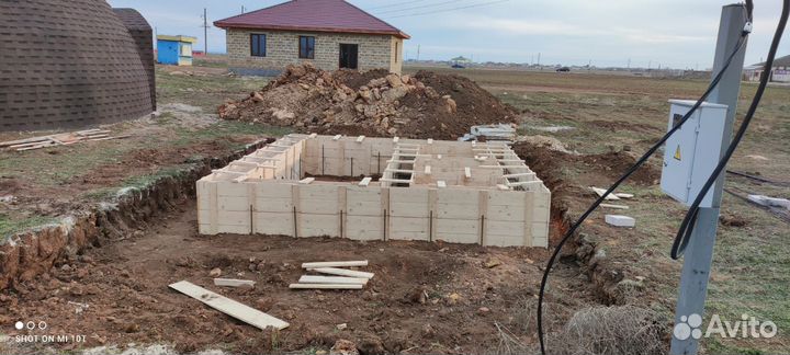 Заливка фундамента под ключ. Бетонные работы