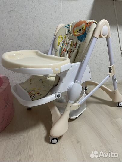 Стульчик для кормления Babyton Happy Animals Beige