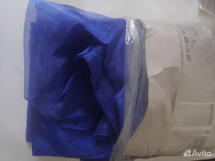 Шторы гардины IKEA новые прозрачный синий