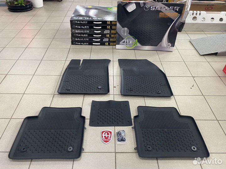 Коврики в салон черные Skoda Kodiaq 2016+