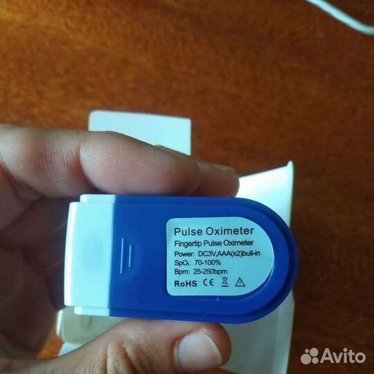 Пульсоксиметр на палец медицинский новый оригинал