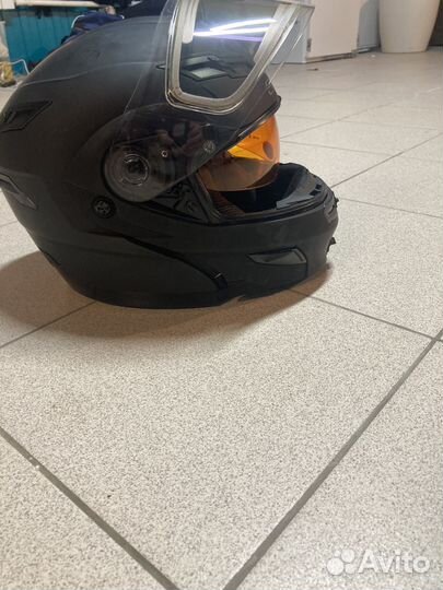 Шлем для снегохода с подогревом