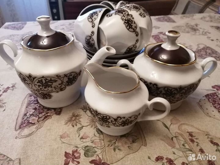 Сервиз чайно-кофейный рижской фабрики RPR,6 персон