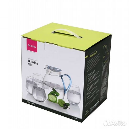 Набор Fissman кувшин+4 бокала