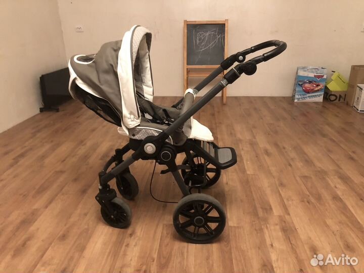Коляска teutonia be you 2 в 1 v3 grafit r7