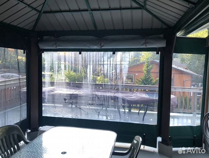 Мягкие пвх окна на беседку