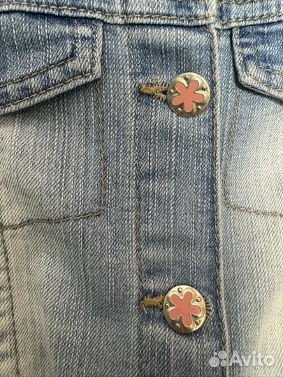 Джинсовая куртка на девочку 104