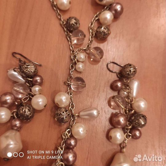 Ожерелье и серьги